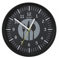 Ceas de perete HENDI, negru, ⌀356x(H)45mm