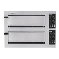 Cuptor pizza basic 2/50 vetro, Prismafood, 400V/6000W, 915x621x(H)527mm