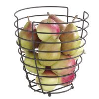 Cos negru pentru fructe, Hendi, Inox, 230x(H)250 mm