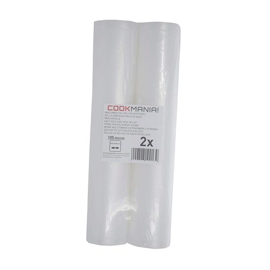 Set 2 role pungi vidat gofrate 30 cm x 6 metri, CookMania, 105 microni grosime