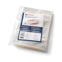 Set 100 pungi vacuum, netede, 250x300 mm, Hendi, 2 straturi, 90 microni grosime, filtru UV