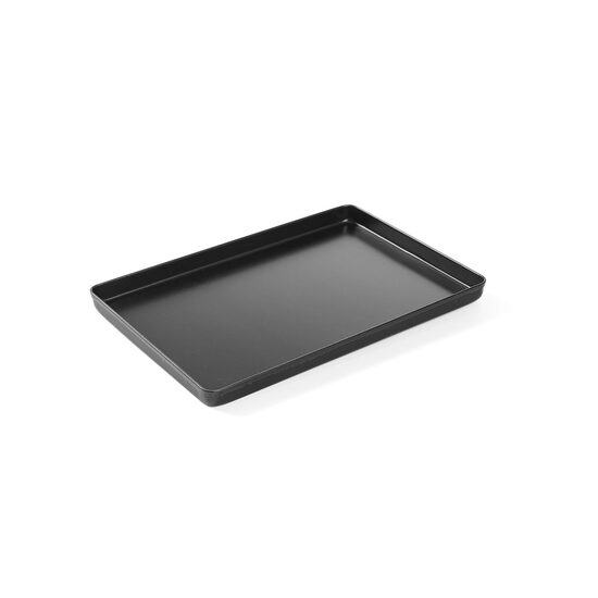 Tava prezentare neagra, aluminiu, HENDI, 300x200x(H)20mm