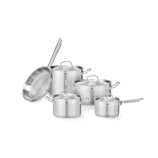 VANDUT-Second Hand - Set 4 oale profesionale + 4 capace + 1 tigaie inox, Kurt Scheller Edition, Hendi, inox 18/10