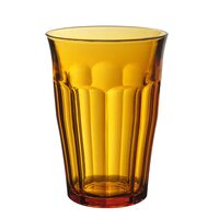 Pahar Picardie Amber din sticla, Duralex, 360 ml, set 6 buc., ø88x(H)124 mm