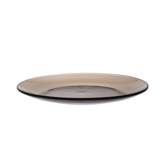 Farfurie plata Lys Sepia  din sticla, Duralex, Hendi, set 1 buc. ø190x(H)20 mm