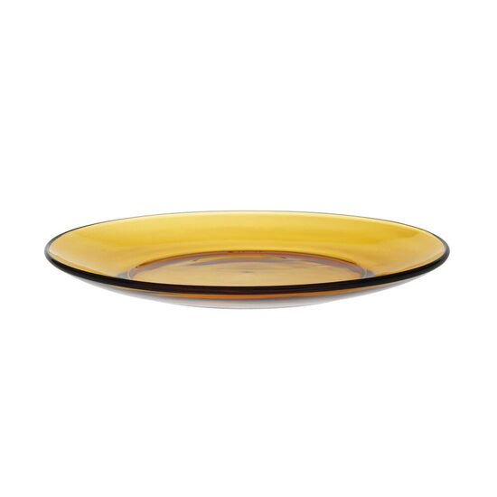 Farfurie plata  Lys Amber ,din sticla, Duralex, set 1 buc.ø235x(H)20mm 