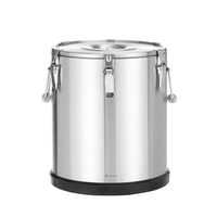 Container pentru transport alimentar, izolat din inox, Kitchen Line, 36L, ø380x(H)455mm