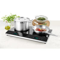 Plita electrica cu inductie Hendi, functie boost, 3500 W, interval temperatura 35-­240°C, timer, protectie supraincalzire, 608x370x(h)56 mm