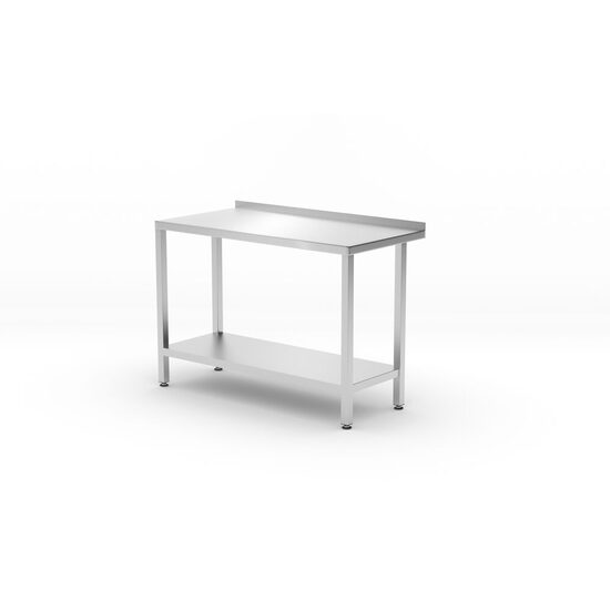 Masa de perete infiletata cu raft, HENDI Smart, dimensiuni 1200x600x850mm