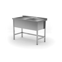 Spalator dublu - sudat, adancime: 600 mm, bazin: 300 mm., HENDI, Profi Line, 1200x600x(H)850mm