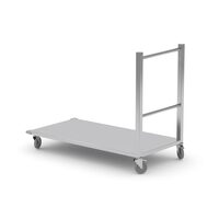 Carucior cu platforma, HENDI, argintiu, 900x600x(H)850mm