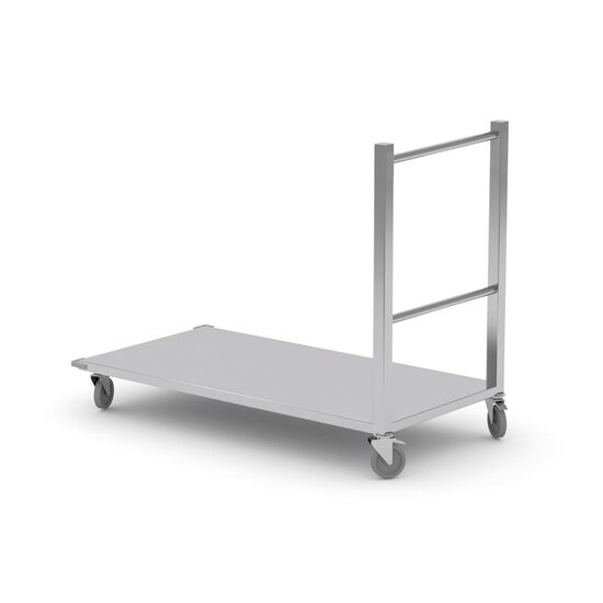 Carucior cu platforma, HENDI, argintiu, 900x600x(H)850mm