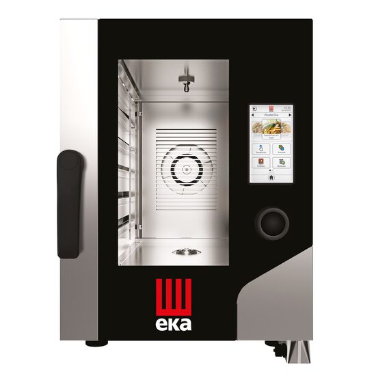 Cuptor cu aburi cu convectie Millennial Touch Screen Gastro Compact 6x GN 1/1, electric, Tecnoeka, 400V/7800W, 500x930x(H)700mm