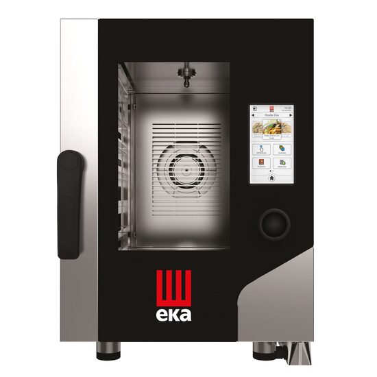 Cuptor cu aburi cu convectie Millennial Touch Screen Gastro Compact 6x GN 2/3, electric, Tecnoeka, 400V/5200W, 500x750x(H)700mm