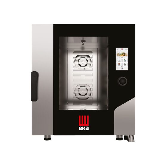 Cuptor cu convectie cu abur cu boiler Millenial Touch Screen Gastro 7x GN 1/1, electric, cu sistem automat de spalare, Tecnoeka, 400V/15000W, 730x849x(H)850mm