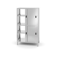 Dulap traversant cu despărțitor și ușă glisantă - înșurubat, HENDI, Kitchen Line, 800x500x(H)1800mm