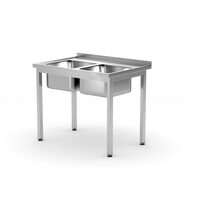 Spalator dublu, pregatita pentru asamblare, HENDI, Kitchen Line, 1000x600x(H)850mm