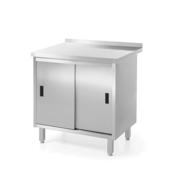 Masa de lucru de perete cu dulap cu usi glisante 800x600x850 mm, Profi Line,