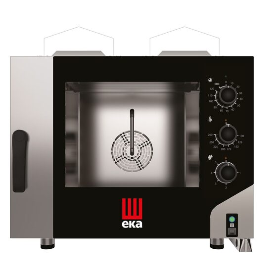 Cuptor pe gaz cu abur cu convectie Millennial Smart Bakery, 4x 600x400mm  Tecnoeka, 230V/300W, 9,3kW, 850x1041x(H)801mm