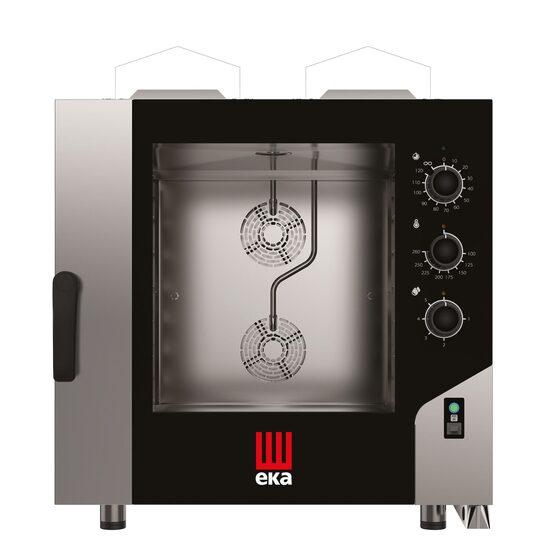 Cuptor pe gaz cu convectie cu abur Millennial Smart Bakery, 6 tavi 600x400 mm  Tecnoeka, 230V/500W, 13,5kW, 850x1041x(H)951mm