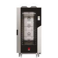 Cuptor pe gaz cu convectie cu abur Millennial Touch Screen Bakery, Tecnoeka, 16 tavi 600x400mm 230V/1450W, 30kW, 930x1160x(H)2060mm