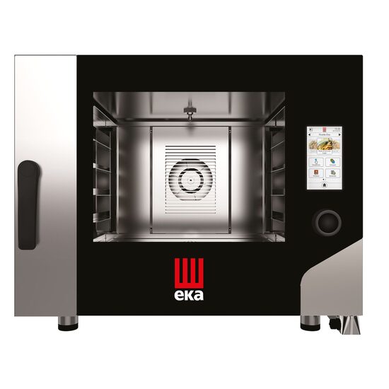 Cuptor electric cu convectie cu abur Millennial Touch Screen Bake, tavi 4 600x400 Tecnoeka, 400V/7800W, 850x1035x(H)700mm