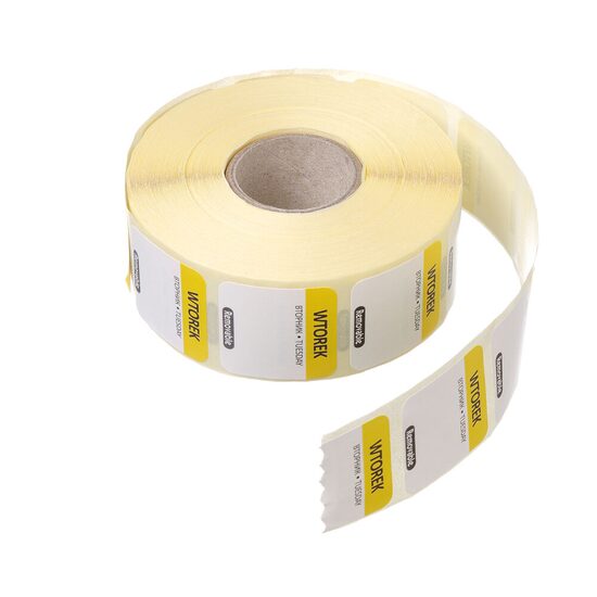 Etichete zilnice pentru siguranta alimentelor - reutilizabile - RO, BG, EN, HENDI, Marti, 1000 buc, 25x25mm