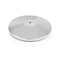 Baza pentru stalp delimitare Hendi, argintiu, finisaj tip oglinda, inox, ø360x(h)65mm - STALPUL NU ESTE INCLUS