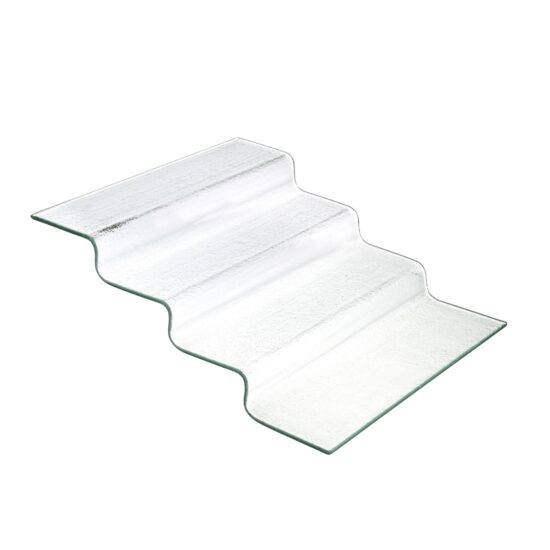 Scari tip bufet din sticla transparenta Vetro, Fine Dine 400x350x(H)125mm