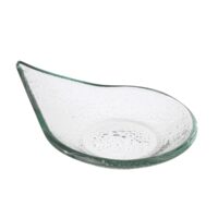 Vas de sticla transparenta picaturi de ploaie Fingerfood Vetro, Fine Dine 80x100mm