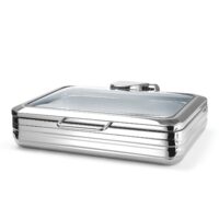  Chafing Dish cu capac de sticla Delux GN 1/1 , Fine Dine 