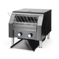 Toaster/prajitor de paine tip tunel dublu, Fine Dine, negru, 230V/2240W