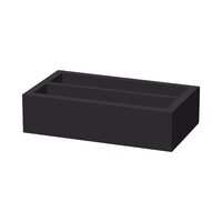 Cutie de tacamuri Madeira Black din doua sectiuni 275x165x60 mm Fine Dine 