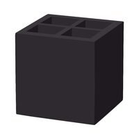 Suport pentru tacamuri Madeira Black 150x150x150 mm Fine Dine 