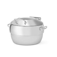 Încălzitor rotund cu inducție 11L sticlă premium, Fine Dine, argintiu