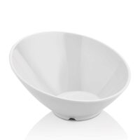 Bol înclinat din melamină, alb, 233x(h)125 mm Fine Dine 