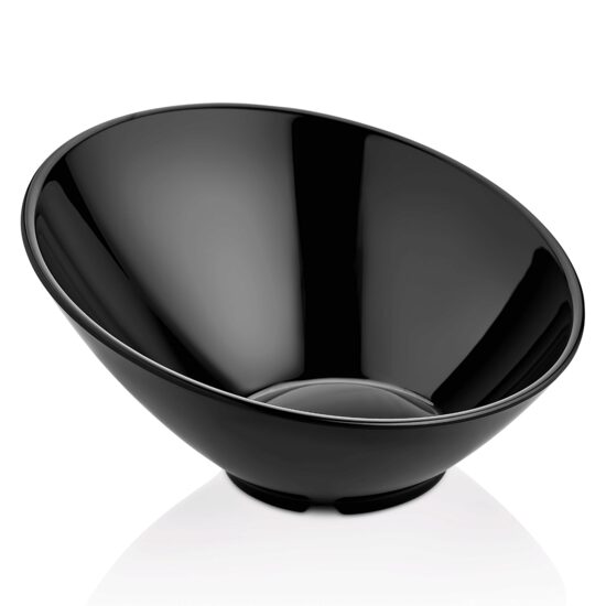 Bol înclinat din melamină, negru, 233x(h)125 mm Fine Dine 