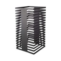 Coloana bufet Skiatos, 17 nivele,Fine Dine, negru  250x250x500mm