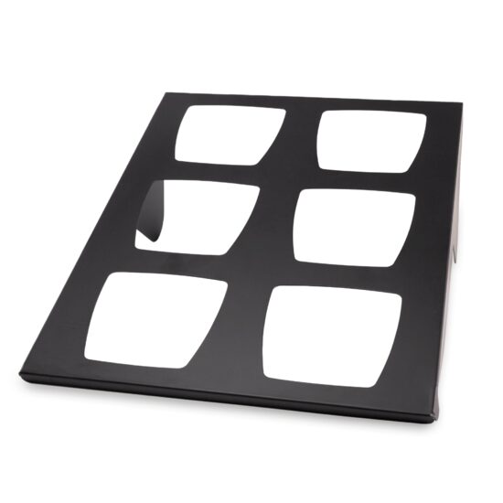 Display Skiatos Black Buffet pentru 6 boluri, 500 x 745 x 330 mm Fine Dine 