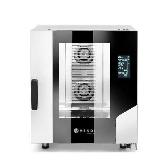 Cuptor convectie cu aburi Hendi Smart 6xGN1/1, touch screen, MF611BM, 400V/10400W, 730x784x(H)850mm