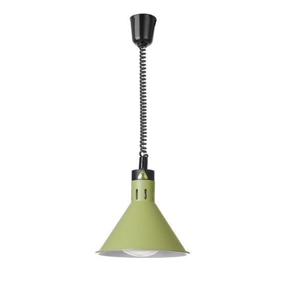 Lampa de caldura conica, HENDI, verde,  dimaetru 275x(H)250mm
