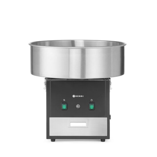Mașină de făcut vată de zahăr, HENDI, Neagră, 220-240V/1130W, 520x520x(Î)503mm