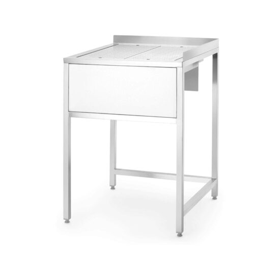 Masa de colt Oxygen Hybrid cu vas de chiuveta ascuns si spalator de carafe, 650x650x(h)900mm Barbatic 