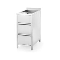 Modul auxiliar Boston Caddy pentru spălare și depozitare, cu bazin de gheață, 400×650×(H)900 mm Barmatic 