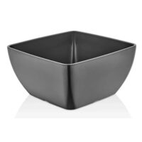 Bol pătrat din melamină, grafit, 250x250x(h)120mm Fine Dine 