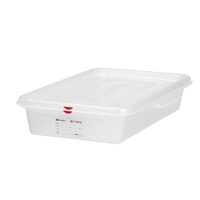 Recipient GN 2/3 din polipropilena, HENDI, GN 2/3, 13,5L, Transparent, 354x325x(H)150mm, Dreptunghiular