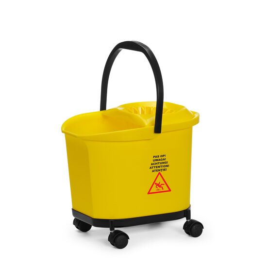 Galeata pentru mop, HENDI, 16L, galbena, 405x296x(H)340mm