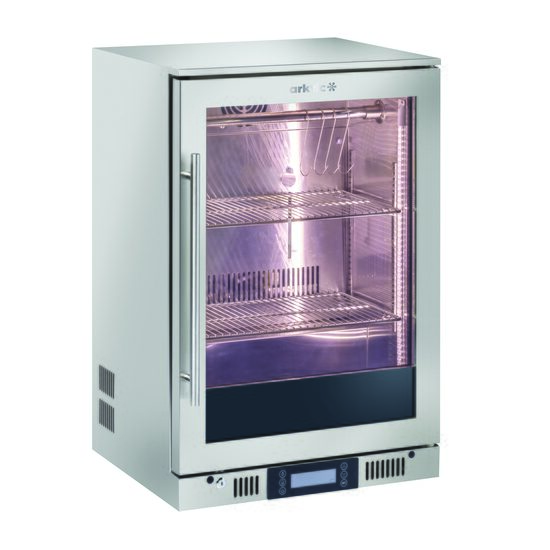 Vitrina maturare carne Hendi, 350W, temperatura 1°-25°C, 600x545x(H)900mm