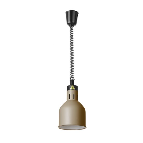 Lampa de caldura cilindrica HENDI, bej, 230V/250W, 175x(H)250mm