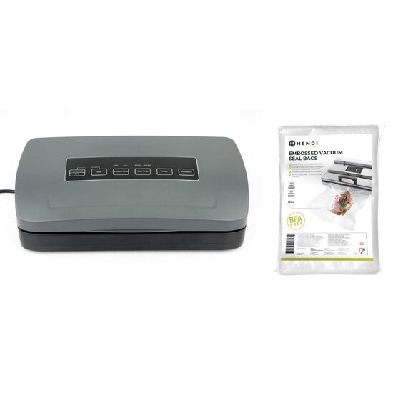 Pachet Aparat vidat 110W + Pungi gofrate 200x300mm